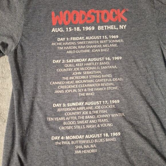 Woodstock 50 Year Anniversary Shirt Official 2019 Woodstock Ventures Shirt Small - Picture 5 of 7